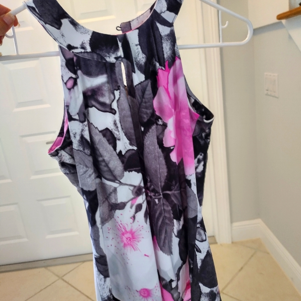 Pretty Pink, Grey, White Halter